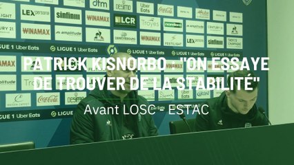 Patrick Kisnorbo : "On essaye de trouver de la stabilité"
