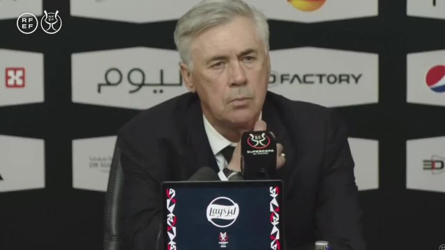 Rueda de prensa de Carlo Ancelotti tras el Real Madrid vs. Barcelona, final de la Supercopa de España