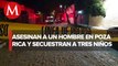 Matan a hombre en Poza Rica, Veracruz, y se llevan a tres niños que estaban con él