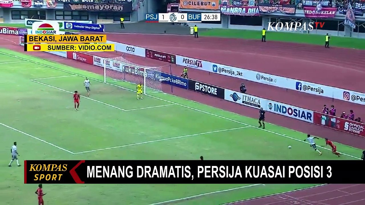 Pertandingan Persija Vs Bali United Berlangsung Dramatis, Persija Kuasai Posisi 3