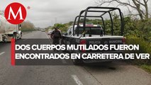Encuentran dos cuerpos con signos de tortura en carretera de Veracruz