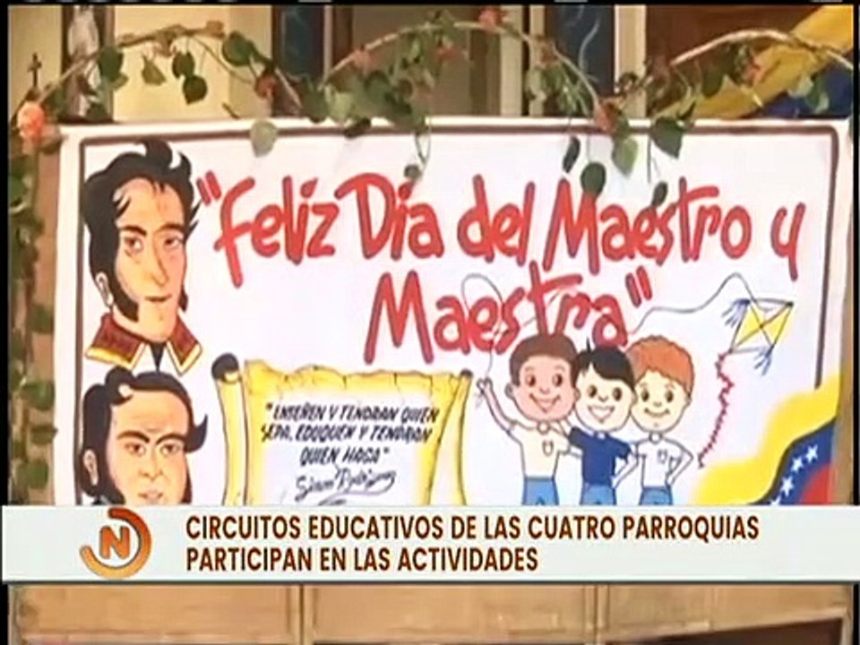 Circuitos educativos del edo Amazonas participan en actividades por el Día del Maestro