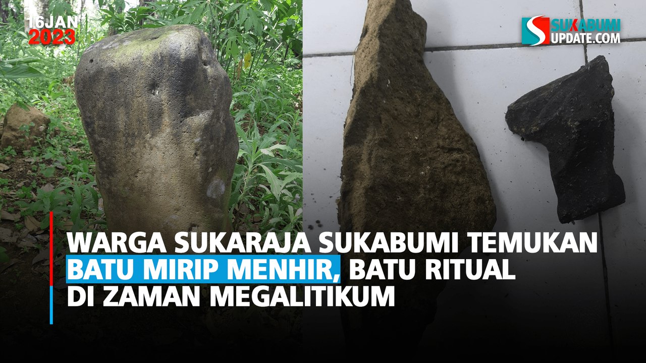 Warga Sukaraja Sukabumi Temukan Batu Mirip Menh...