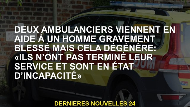 Deux ambulanciers viennent en aide à un homme grièvement blessé mais celui-ci dégénère : Ils n'ont