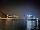(DRON) İstanbul Boğazı'ndaki gemi trafiği karaya oturan yük gemisi nedeniyle askıya alındı