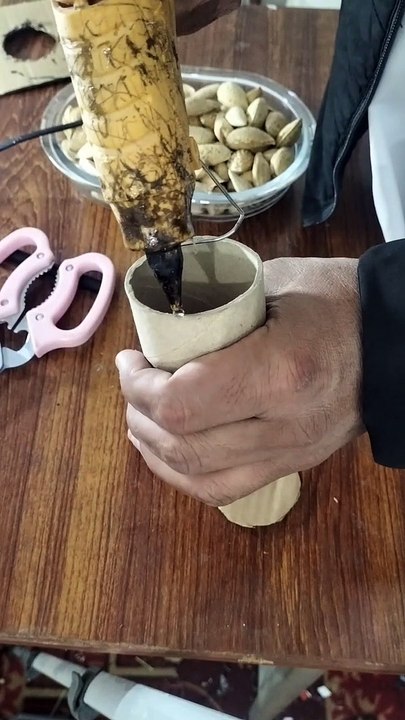 how to make an almond pen box.