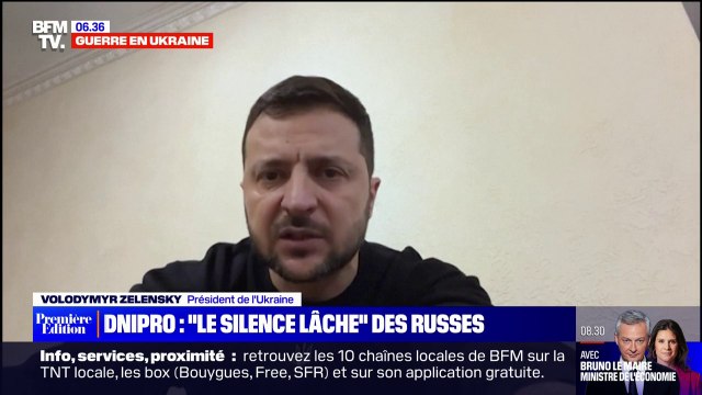 Ukraine: Zelensky condamne le silence lâche des Russes à propos de la frappe de Dnipro