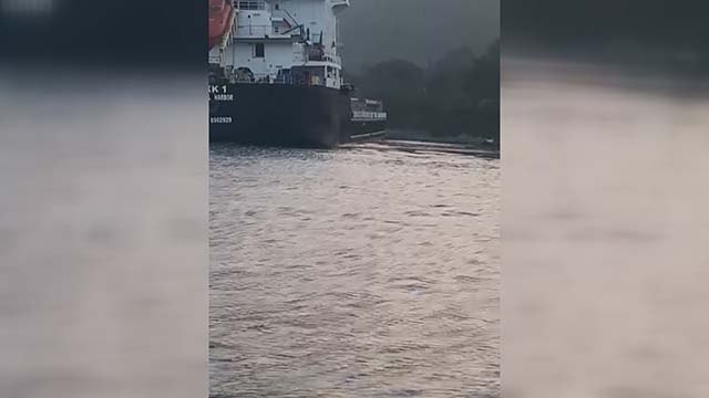 İstanbul Boğazı'nda yük gemisi karaya oturdu