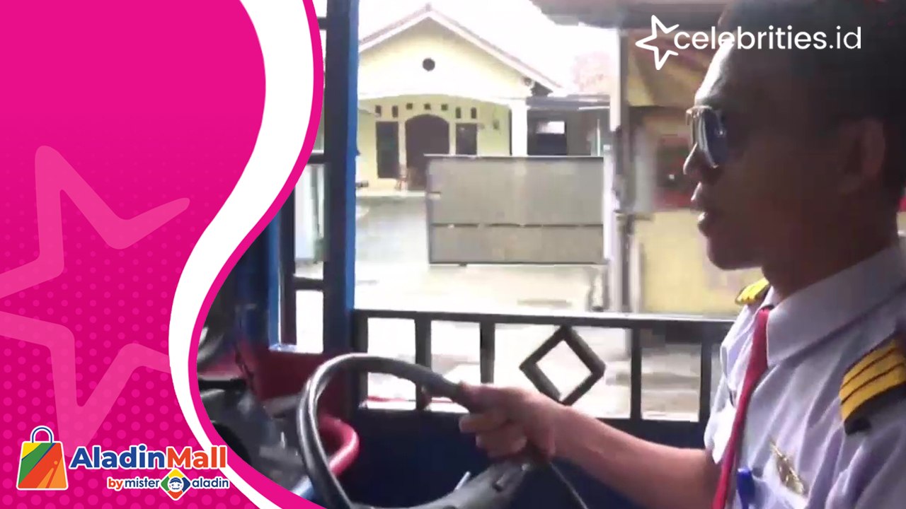 Viral! Pengemudi Odong-Odong Ini Nekat Pakai Baju Pilot, Gaet Banyak Penumpang