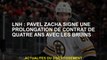 NHL: Pavel Zacha signe une extension du contrat de quatre ans avec les Bruins