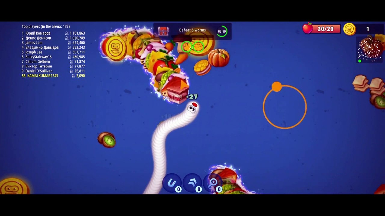 Slither.io - Gameplay Walkthrough | Part 1 (Android, iOS)
