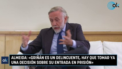 Almeida: «Griñán es un delincuente, hay que tomar ya una decisión sobre su entrada en prisión»