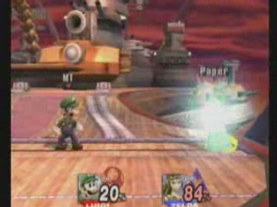 Brawl MasterT (Luigi) vs Paper (Zelda)