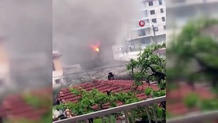 Isparta'da Metruk Bina Yangını