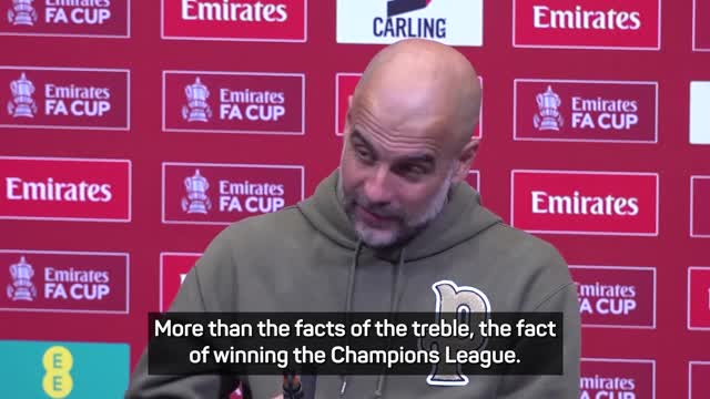 A 'privilege' for Man City to go for the treble - Guardiola