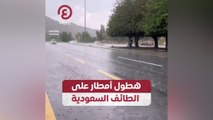 هطول أمطار على الطائف السعودية