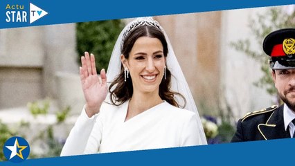 Rania de Jordanie : Sa sublime belle-fille Rajwa renversante dans une deuxième robe de mariée magist