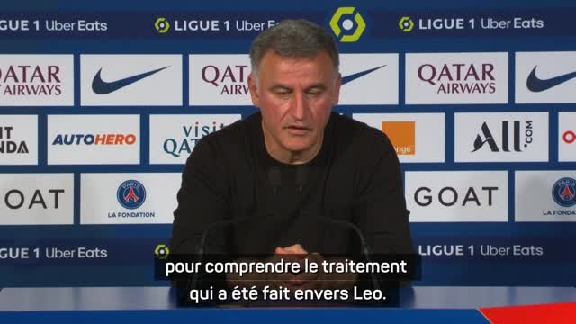 38e j. - Galtier défend une nouvelle fois Messi : “Les sifflets sont très durs”
