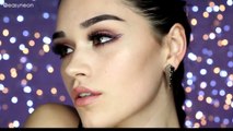 makeup-Peach and Purple makeup tutorial