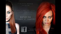 3 minute makeup tutorial Katarina (League of Legends) by Sosenka