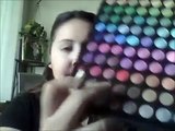 Smokey brown and gold eye makeup tutorial