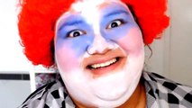 Nightmare clown halloween makeup tutorial