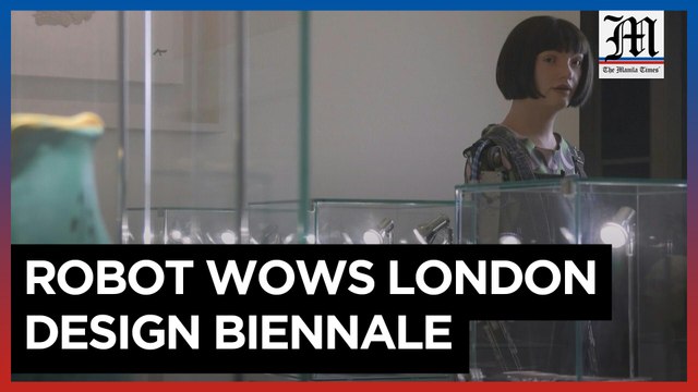 Robot artist steals the show at London Design Biennale