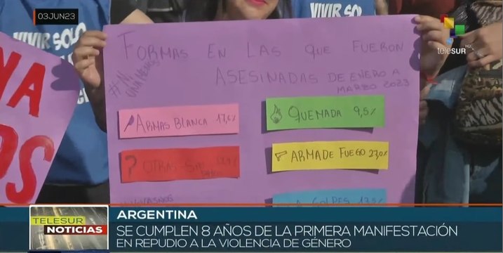 Argentina: Feministas recuerdan primera marcha de repudio a violencia de género