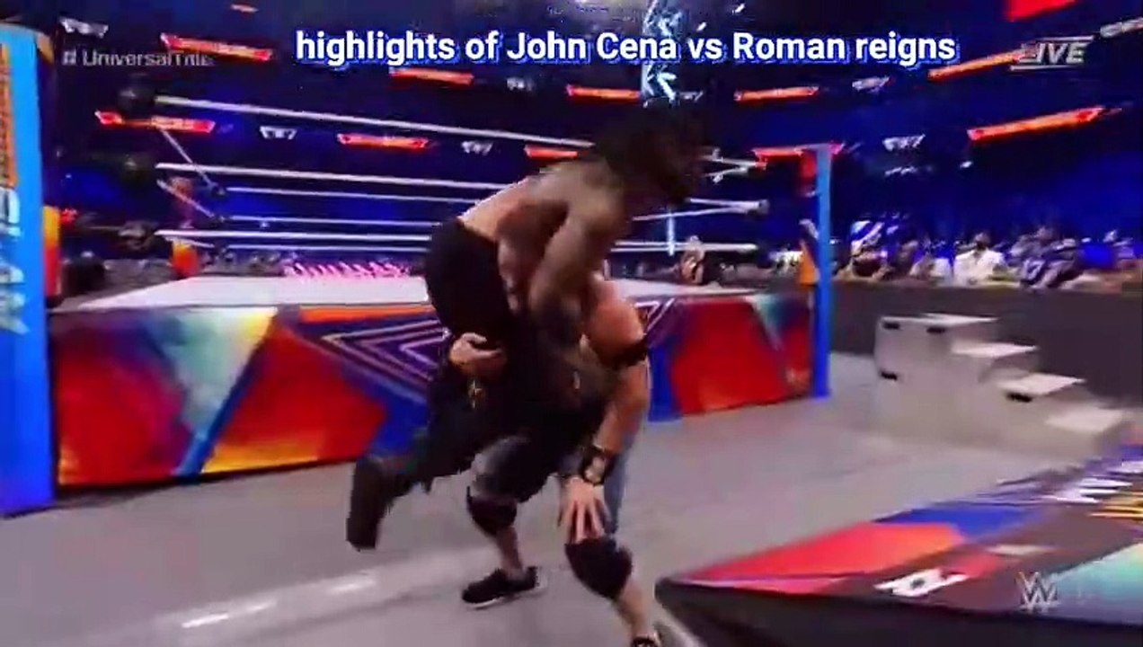 Roman Reigns vs John Cena/ Full match on angry mood