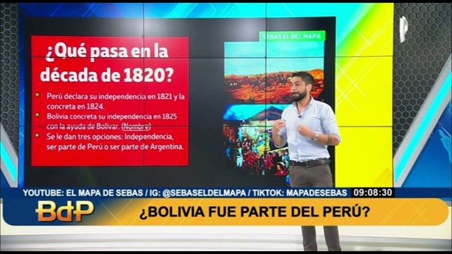 ‘El Mapa de Sebas’: Bolivia ¿fue parte o no del Perú?