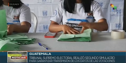 Guatemala: Segundo simulacro electoral contó con la presencia de fiscales de partidos