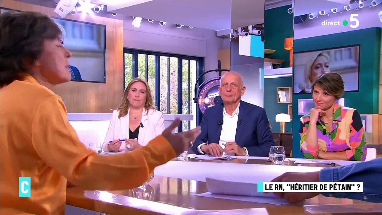 Hier soir, sur France 5, la journaliste Ruth Elkrief, accuse à son tour Marine Le Pen : "Je pense que le RN a des racines pétainistes. Il y a encore  une ou 2 choses dans le programme qui rappellent ça"