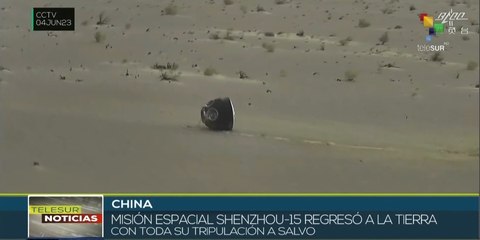 Misión espacial china Shenzhou-15 regresa a la Tierra