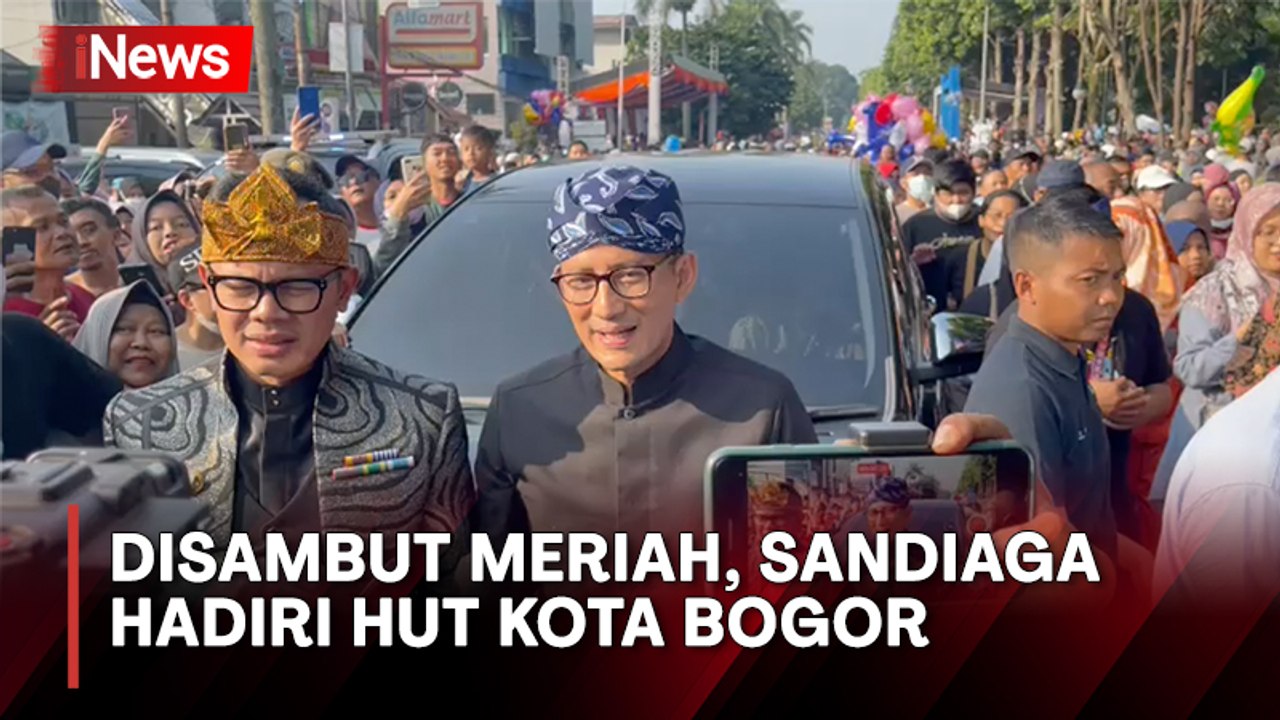 Meriah! Sandiaga Uno Hadiri Hari Jadi Kota Bogor ke-541