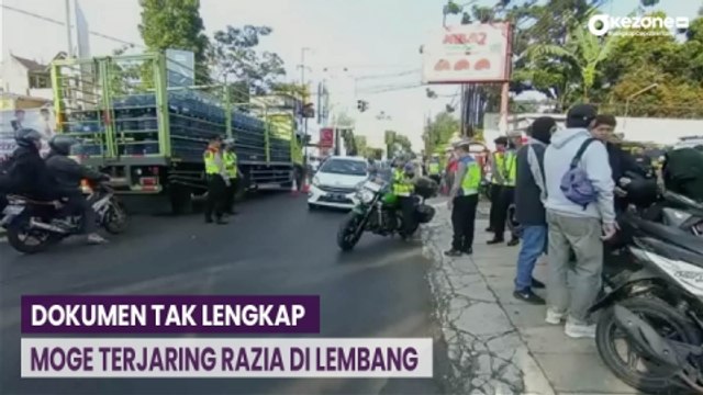 Moge dan Ratusan Motor Knalpot Bising di Lembang Terjaring Razia