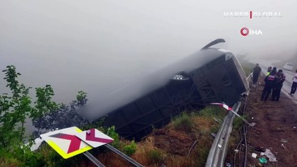 Mersin'de yolcu otobüsü, şarampole yuvarlandı: Ölü ve yaralılar var