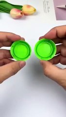 Don't_throw_away_the_used_bottle_caps,_let's_make_a_rattle_that_#viral_#craft_#art_#shortvideo(360p)