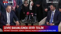 Mehmet Özhaseki, görevi törenle Murat Kurum'dan devraldı