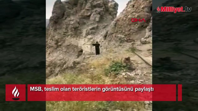 MSB, teslim olan teröristlerin görüntüsünü paylaştı