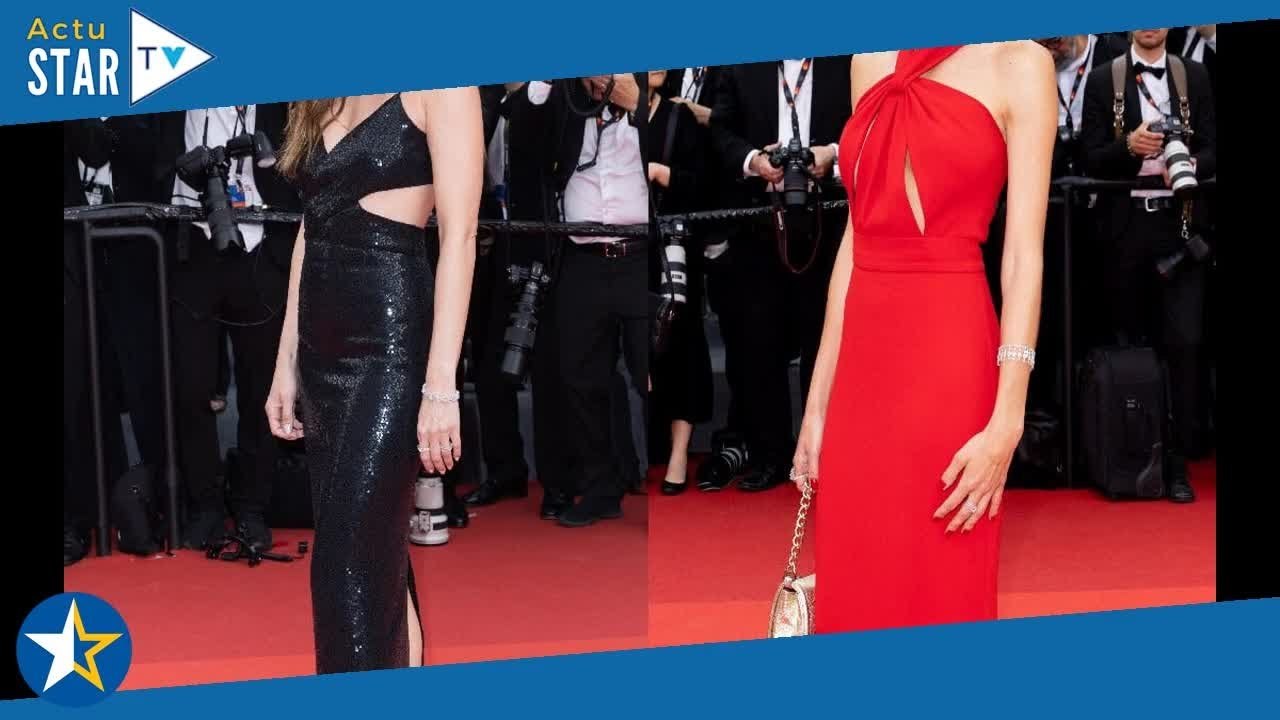 Festival de Cannes : Laura Smet délicate en robe noire découpée, Elodie Fontan incendiaire en rouge