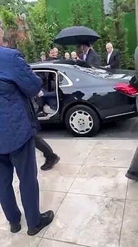 Cumhurbaşkanı Erdoğan, gazeteci Mehmet Barlas'ın cenaze törenine Hakan Fidan ile birlikte gitti