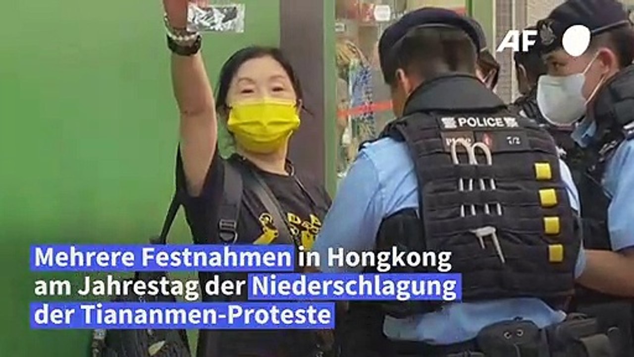 Hongkong: Festnahmen wegen Gedenkens an Tiananmen-Massaker