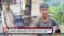 3 lalaki, isinauli ang kabuuang halos P1 milyong cash na magkahiwalay na nakita sa kalsada | 24 Oras Weekend