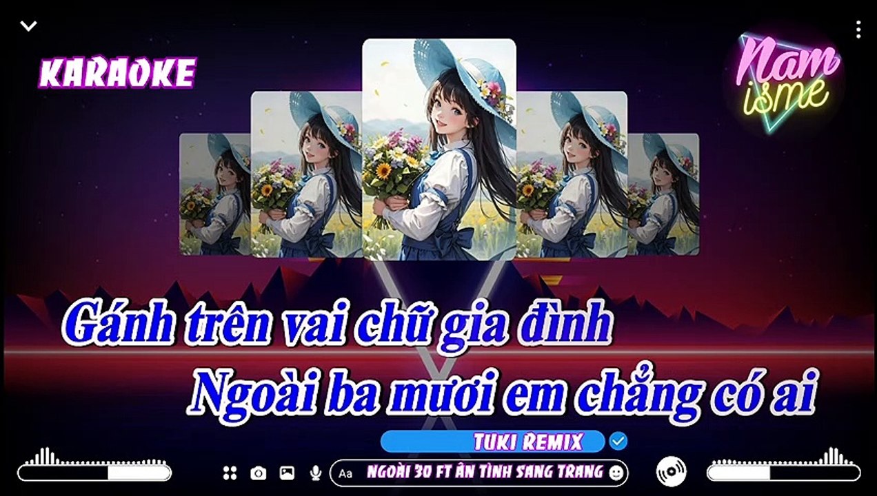 KARAOKE - NGOÀI 30 FT ÂN TÍNH SANG TRANG - TUKI...