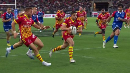 TOP 14 - Essai de Sadek DEGHMACHE (USAP) - FC Grenoble Rugby - USA Perpignan - Saison 2022-2023