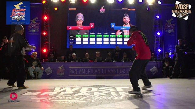 BBOY VICTOR VS BBOY GRAVITY | 3RD PLACE | WDSF PAN AMERICAN BREAKING CHILE 2023