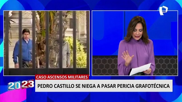 Caso ascensos irregulares: Pedro Castillo se niega a someterse a pericia grafotécnica