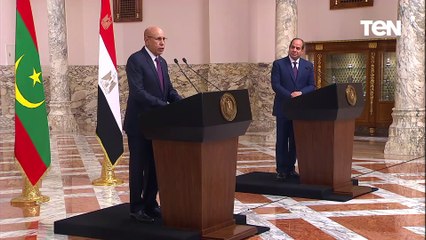 الرئيس الموريتاني: مصر تلعب دورا بارزا في القضايا الكبرى ولها مكانة خاصة فى وجداننا