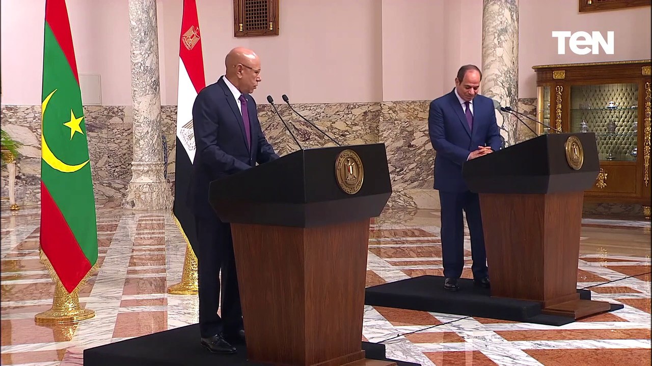 الرئيس الموريتانى: كلما أنجزت مصر فهو لنا جميعا فقوة مصر هي قوة الأمة