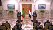 كلمة الرئيس الموريتاني خلال المؤتمر الصحفي المشترك مع الرئيس السيسي